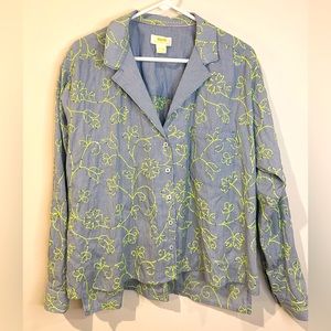 Maeve by Anthropologie Clarissa High Low Button Down Top Womens - Size 12